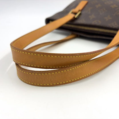 Louis Vuitton Cabas Piano Monogram Leather X PVC Brown Tote Bag Gold M51148