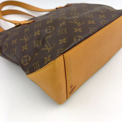Louis Vuitton Cabas Piano Monogram Leather X PVC Brown Tote Bag Gold M51148