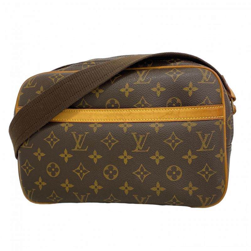Louis Vuitton Shoulder Bag Monogram Reporter PM M45254 Brown Ladies