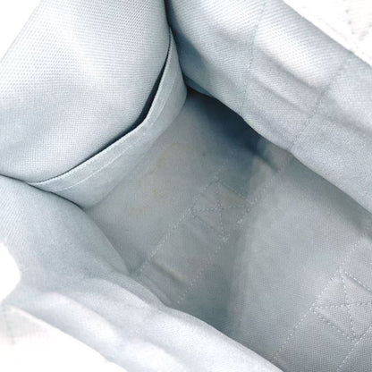 Hermes Coquillage PM Tote Canvas Light Blue Handbag Silver