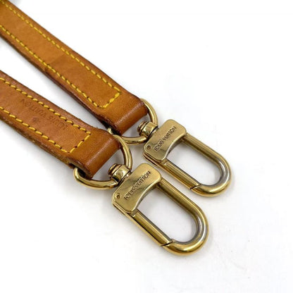 Louis Vuitton Shoulder Strap Leather Beige Wallet (other) Gold