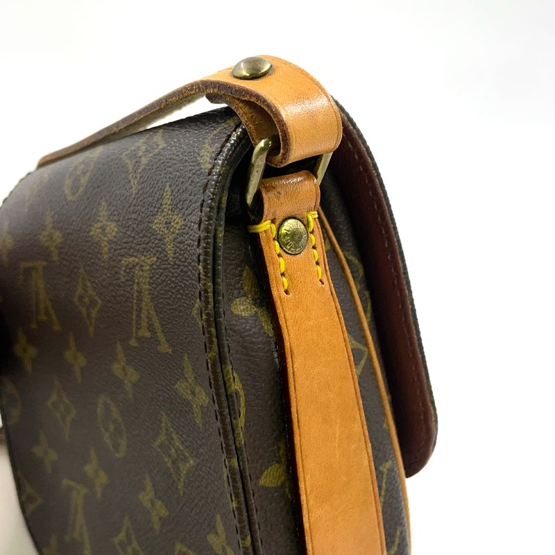 Louis Vuitton Cartesiere PM Monogram Leather × PVC Brown Shoulder Bag Gold