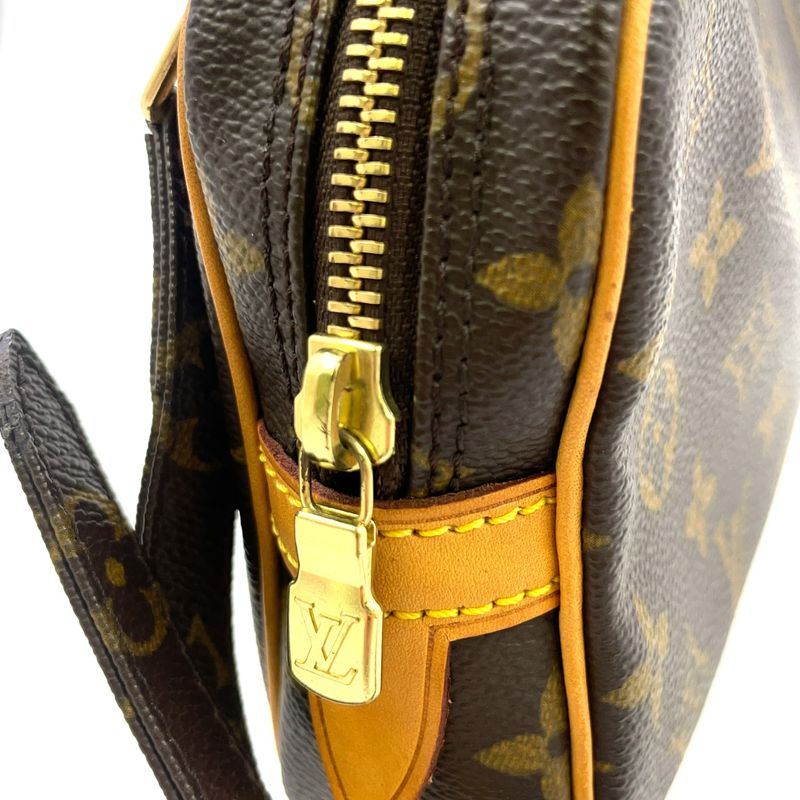 Louis Vuitton Marly Bandouliere Monogram Leather X PVC Brown Shoulder Bag Gold