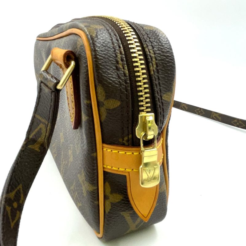 Louis Vuitton Marly Bandouliere Monogram Leather X PVC Brown Shoulder Bag Gold