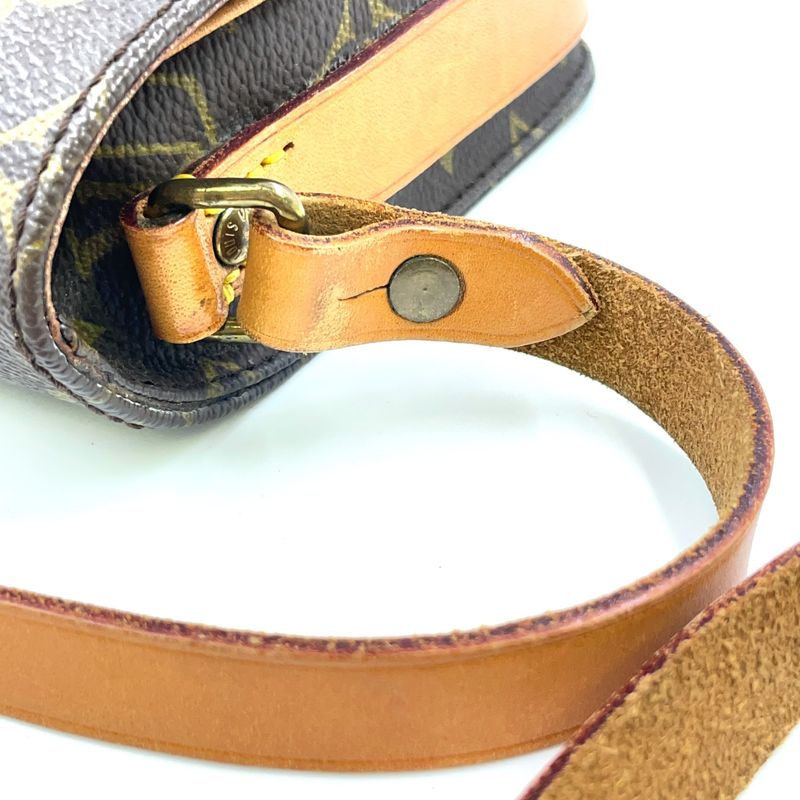 Louis Vuitton Cartesiere PM Monogram Leather × PVC Brown Shoulder Bag Gold