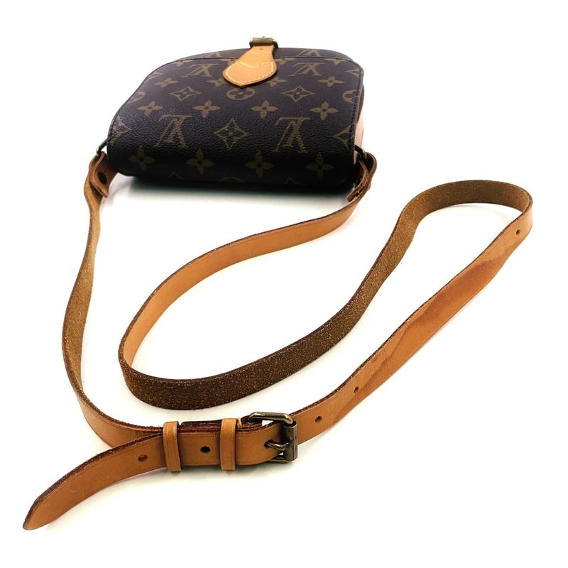 Louis Vuitton Cartesiere PM Monogram Leather × PVC Brown Shoulder Bag Gold