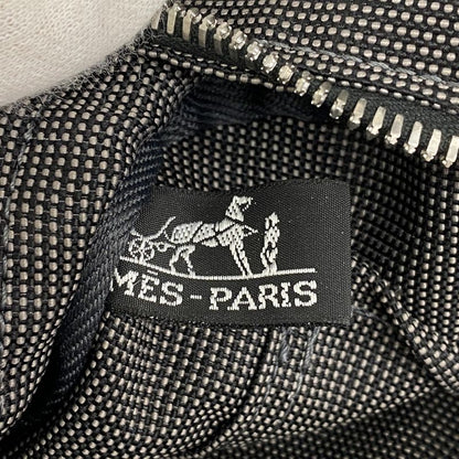 Hermes Tote Bag Her Line MM Canvas Gray Silver Hardware Women