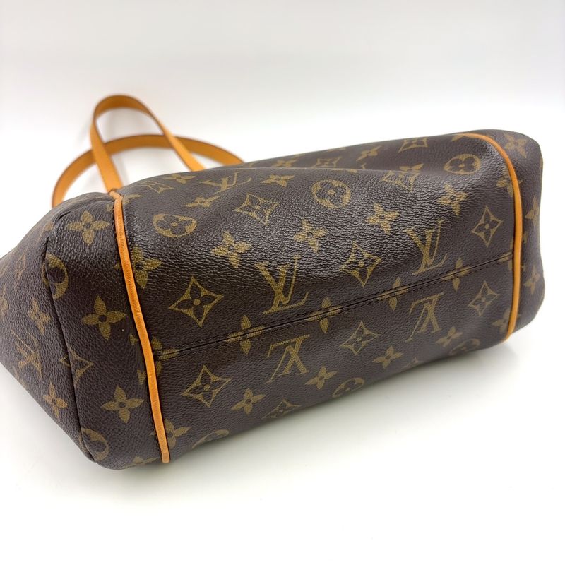 Louis Vuitton Totally PM Monogram Leather × PVC Brown Tote Bag Gold M41016