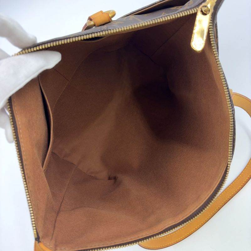 Louis Vuitton Totally PM Monogram Leather × PVC Brown Tote Bag Gold M41016