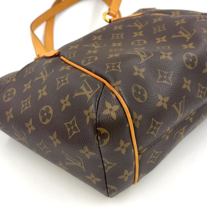 Louis Vuitton Totally PM Monogram Leather × PVC Brown Tote Bag Gold M41016
