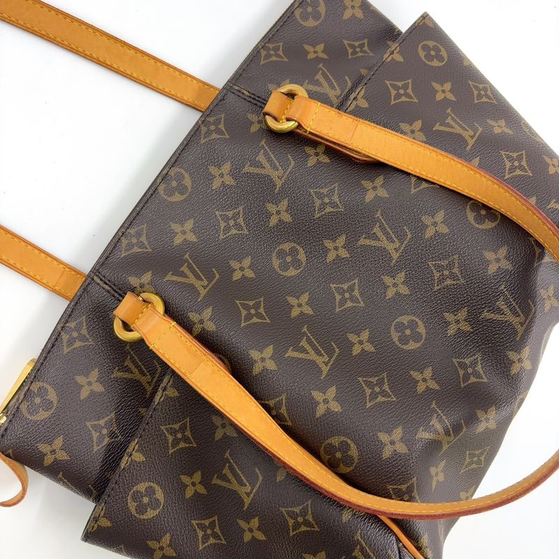 Louis Vuitton Totally PM Monogram Leather × PVC Brown Tote Bag Gold M41016