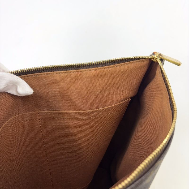 Louis Vuitton Totally PM Monogram Leather × PVC Brown Tote Bag Gold M41016