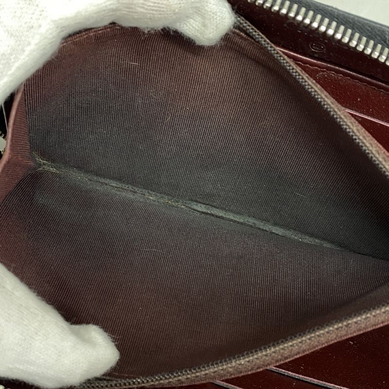 Chanel Long Wallet Matelasse Caviar Skin Black Silver Hardware Women