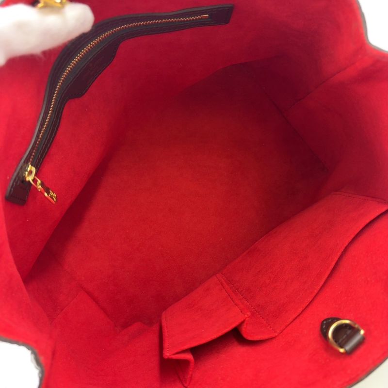 Louis Vuitton Hampstead PM Damier Ebene Damier Ebene Leather × PVC Brown Tote