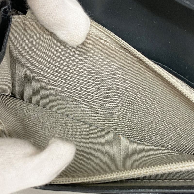 Chanel Long Wallet Boy Chanel Enamel Gray Silver Hardware Women