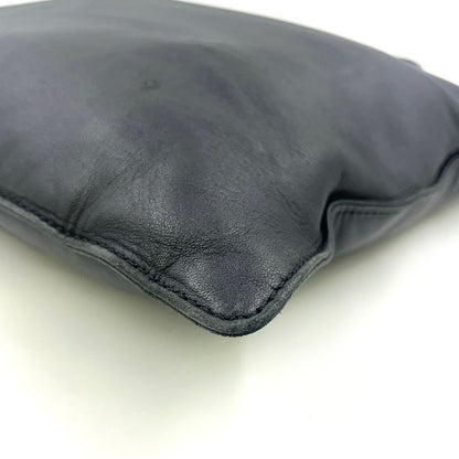 Loewe Anagram Leather Black Tote Bag Silver 050609