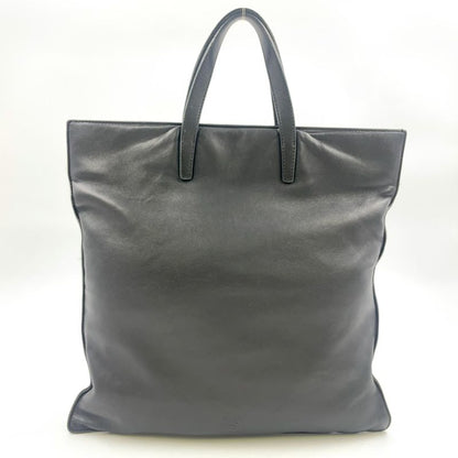 Loewe Anagram Leather Black Tote Bag Silver 050609