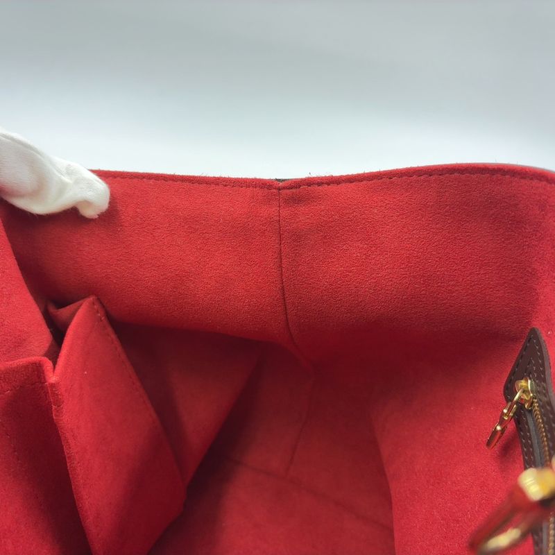 Louis Vuitton Hampstead PM Damier Ebene Damier Ebene Leather × PVC Brown Tote