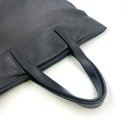 Loewe Anagram Leather Black Tote Bag Silver 050609