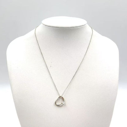 Tiffany & Co Open Heart Ag925 Silver Necklace