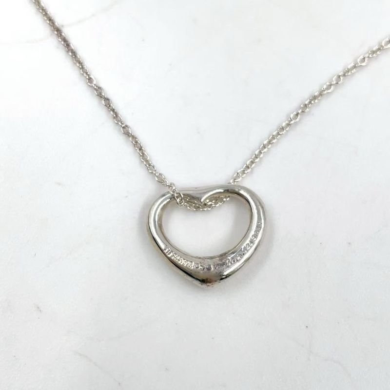 Tiffany & Co Open Heart Ag925 Silver Necklace