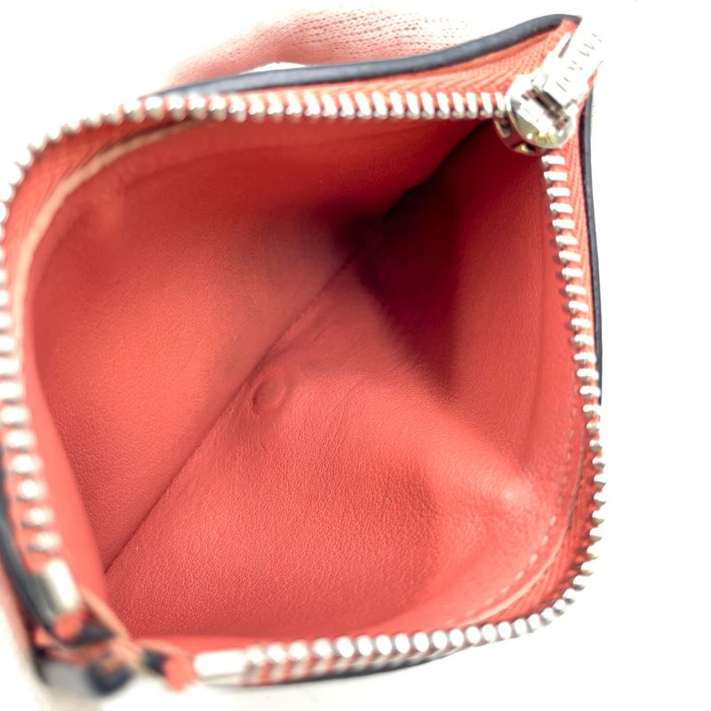 Loewe Vertical Small Trifold Wallet Leather Pink Beige X Brown X Light Gray