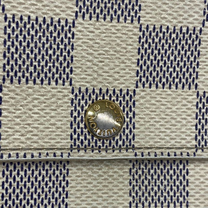 Louis Vuitton Damier Azure Portefeuille Sarah N61735 White Women's