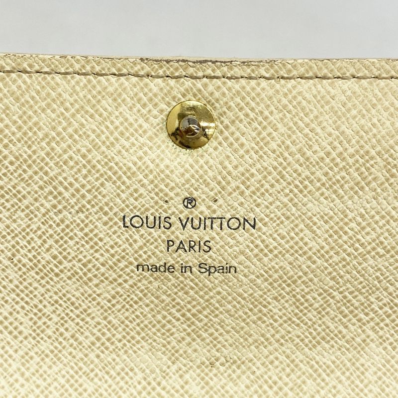 Louis Vuitton Damier Azure Portefeuille Sarah N61735 White Women's