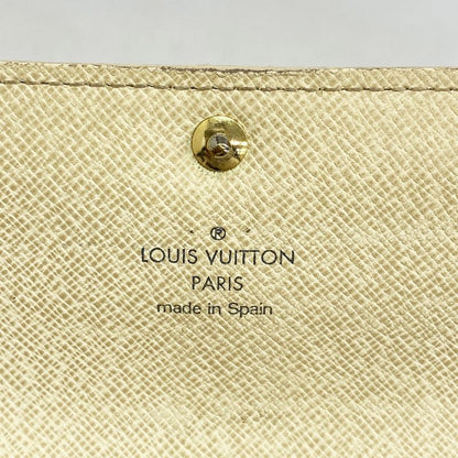 Louis Vuitton Damier Azure Portefeuille Sarah N61735 White Women's