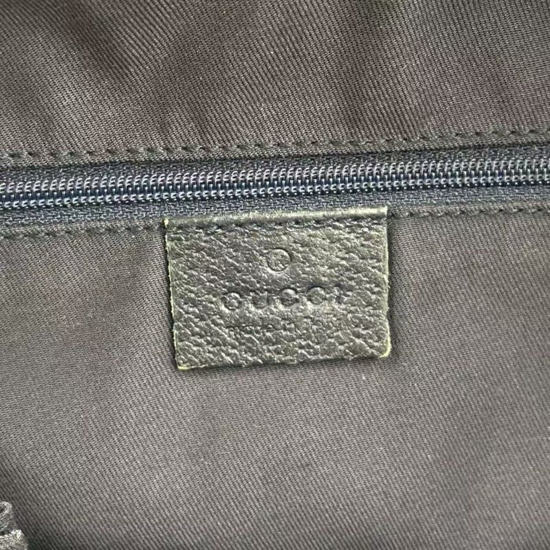 Gucci Sherry Line GG Canvas Leather X Canvas Multicolor Handbag Silver 145759