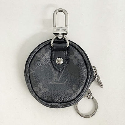 Louis Vuitton Pouch Monogram Eclipse Porte Cles Round M62796 Black Men's