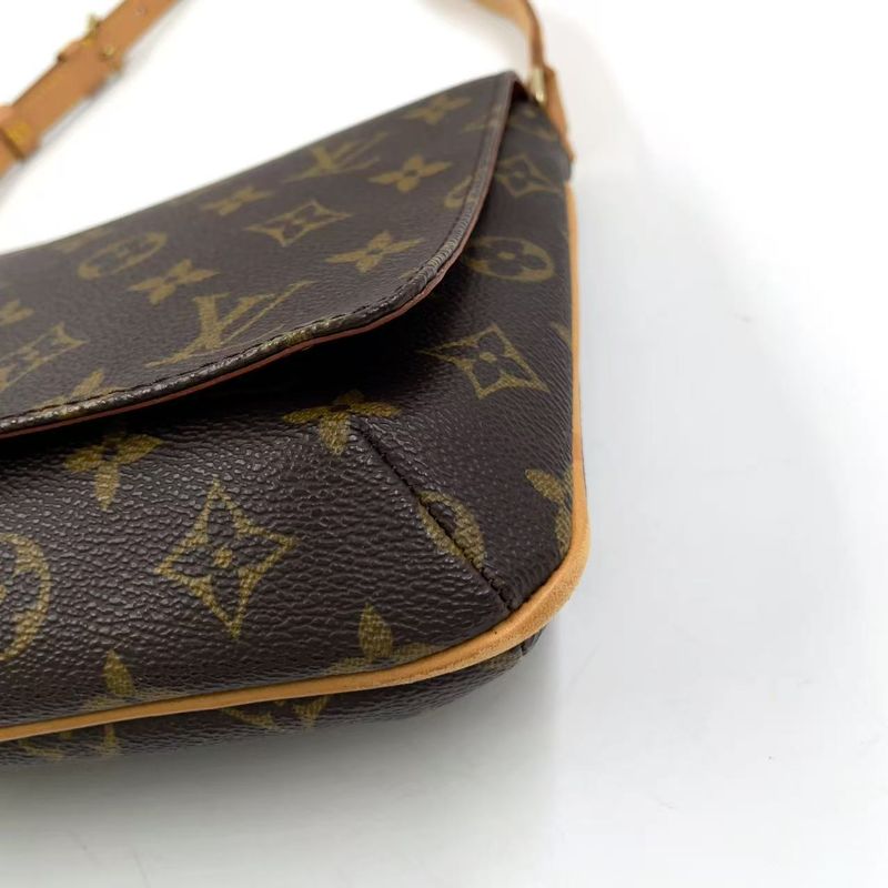 Louis Vuitton Musette Tango Short Strap Monogram Leather × PVC Brown Shoulder