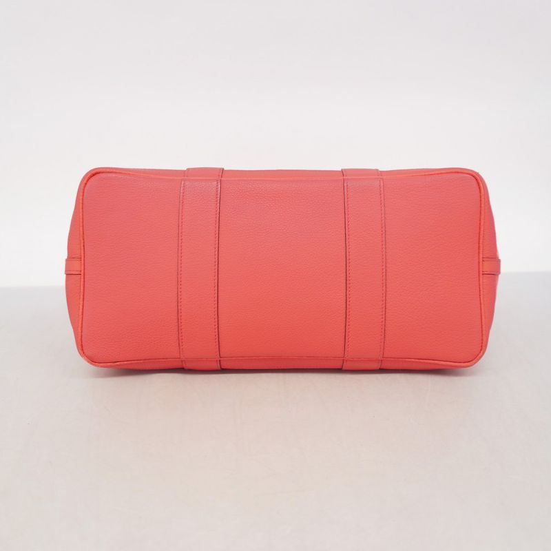 Hermes Tote Garden Party Toile Officier Bougainvillea Silver Hardware □N