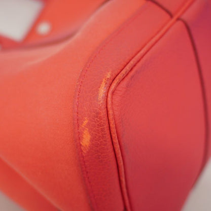 Hermes Tote Garden Party Toile Officier Bougainvillea Silver Hardware □N