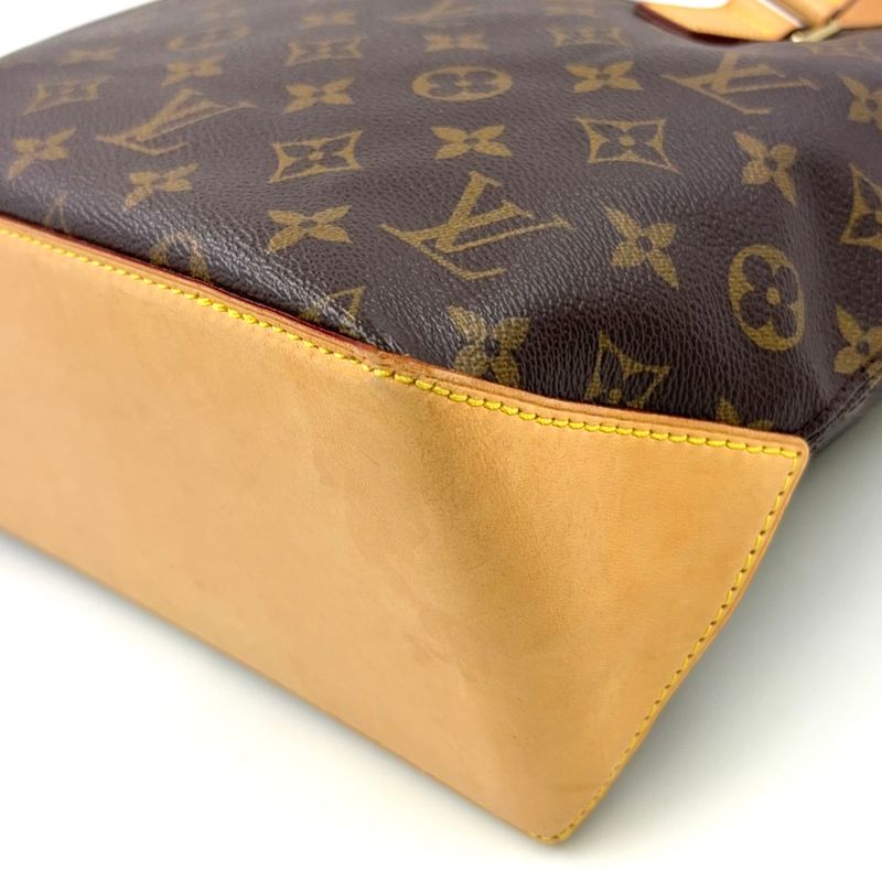 Louis Vuitton Cabas Piano Monogram Leather X PVC Brown Tote Bag Gold M51148