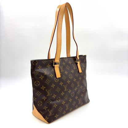 Louis Vuitton Cabas Piano Monogram Leather X PVC Brown Tote Bag Gold M51148