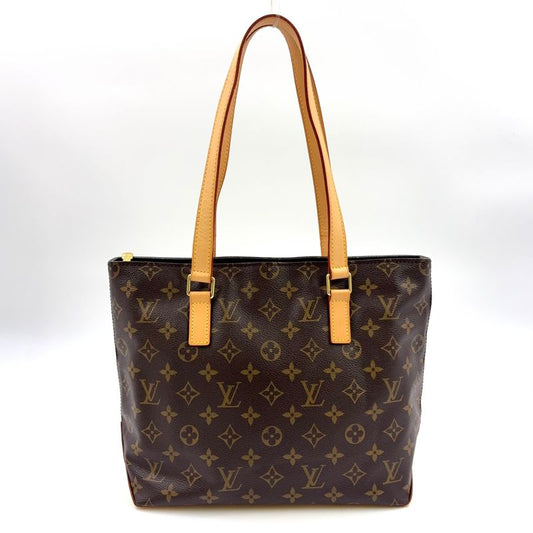 Louis Vuitton Cabas Piano Monogram Leather X PVC Brown Tote Bag Gold M51148