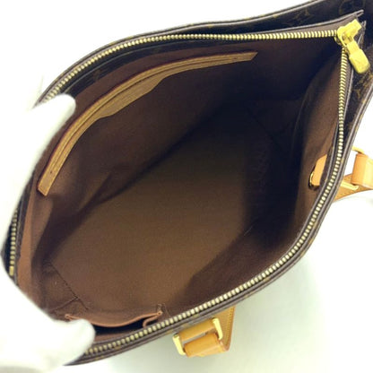 Louis Vuitton Cabas Piano Monogram Leather X PVC Brown Tote Bag Gold M51148