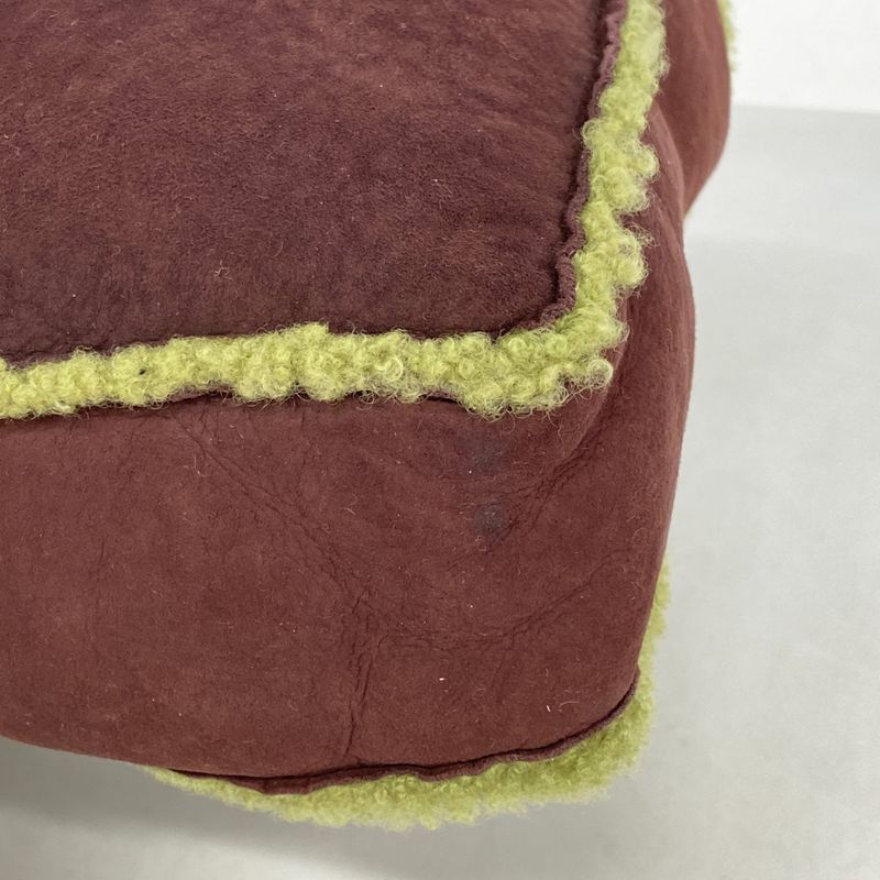 Chanel Handbag Mouton Brown Green Gold Hardware Women