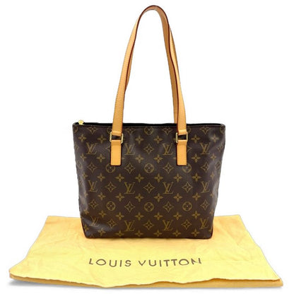 Louis Vuitton Cabas Piano Monogram Leather X PVC Brown Tote Bag Gold M51148