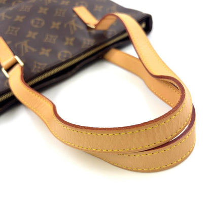 Louis Vuitton Cabas Piano Monogram Leather X PVC Brown Tote Bag Gold M51148