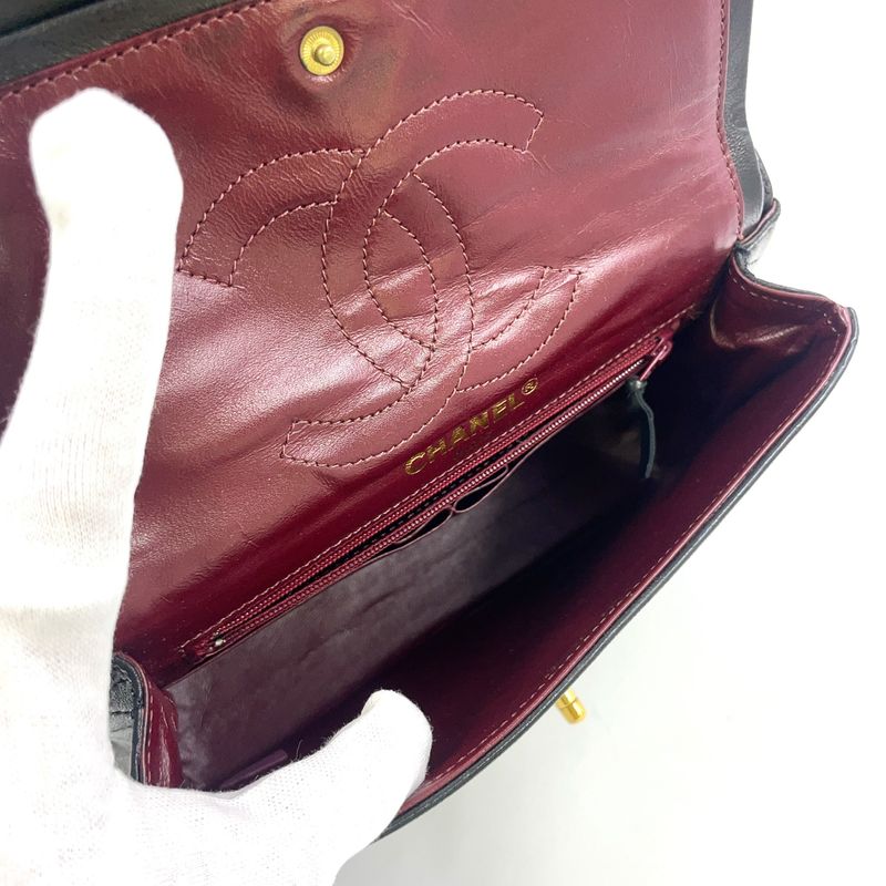 Chanel Paris Limited Edition Matelasse W Flap Serial No 3 Leather Black Chain