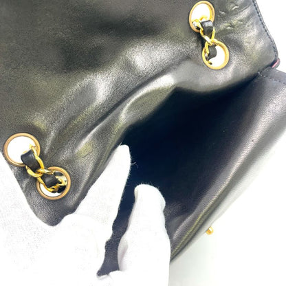Chanel Paris Limited Edition Matelasse W Flap Serial No 3 Leather Black Chain