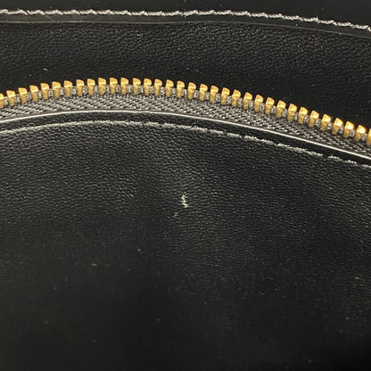 Celine Shoulder Bag Triomphe Leather Black Gold Hardware Women