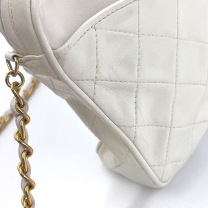 Chanel Matelasse Chain Serial No 0 Lambskin Off-white Shoulder Bag Gold