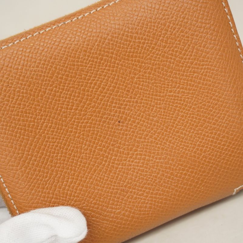 Hermes Coin Case Azap Long Silk Inn Compact Vaux Epson Gold Silver Hardware W