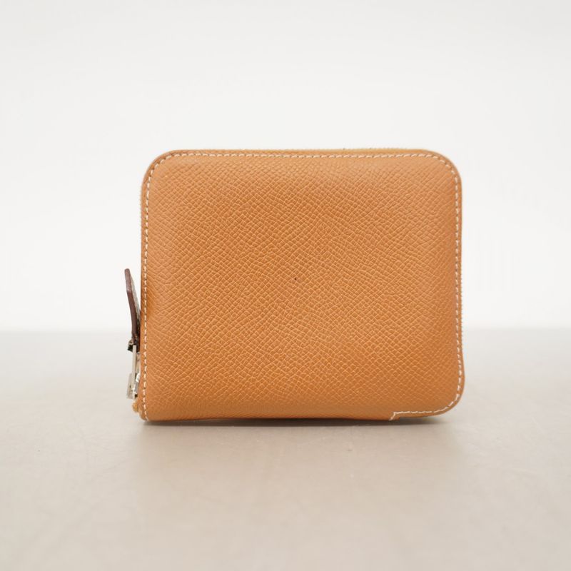 Hermes Coin Case Azap Long Silk Inn Compact Vaux Epson Gold Silver Hardware W