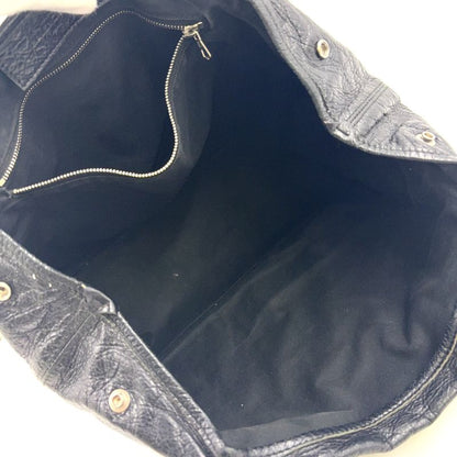 Balenciaga Cabas S Leather X Canvas Black Tote Silver