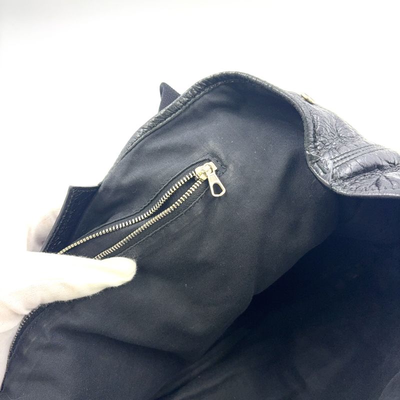 Balenciaga Cabas S Leather X Canvas Black Tote Silver