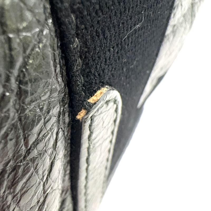 Balenciaga Cabas S Leather X Canvas Black Tote Silver